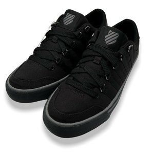 K-Swiss Mens Black 03341-022-M Chilton Low Top Athletic Sneaker Shoes Size US 7M